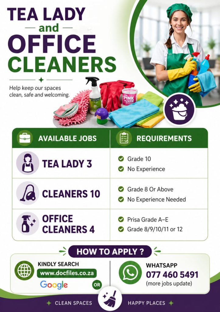 TEA LADY AND OFFICE CLEANERS