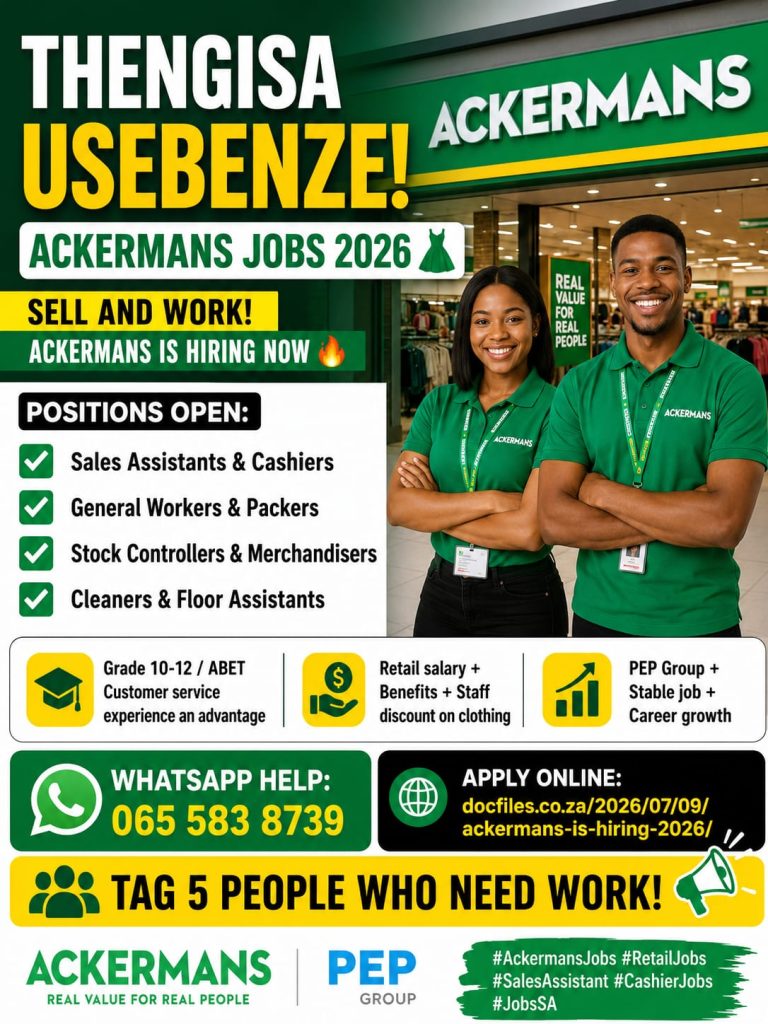 Ackermans Is Hiring 2026