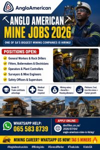 Anglo American Mine Is Hiring