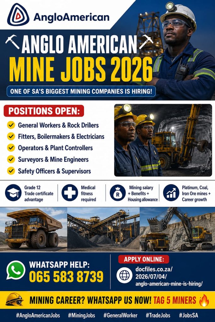 Anglo American Mine Is Hiring