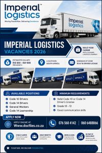 Imperial Logistics Vacancies 2026