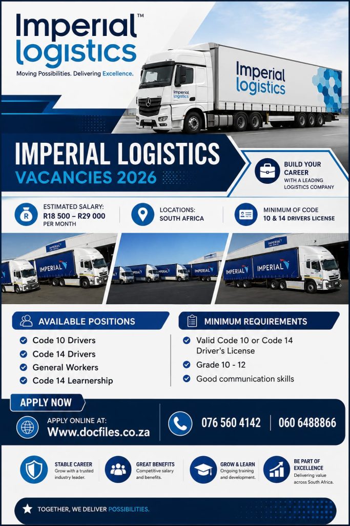 Imperial Logistics Vacancies 2026