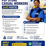 PEP STORE CASUAL WORKERS X43 POSTS