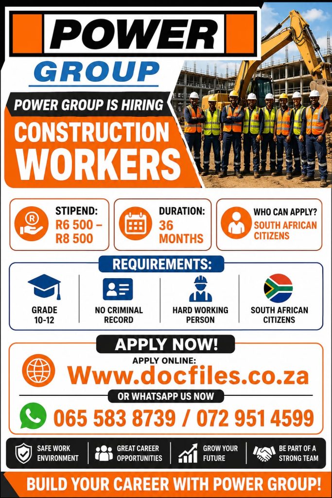 Power Group Is Hiring Construction Workers