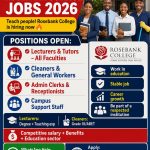 Rosebank College Lectures, cleaners and general workers