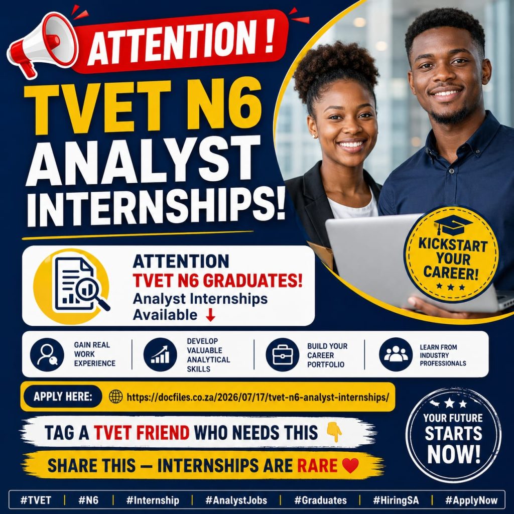 TVET N6 Analyst Internships