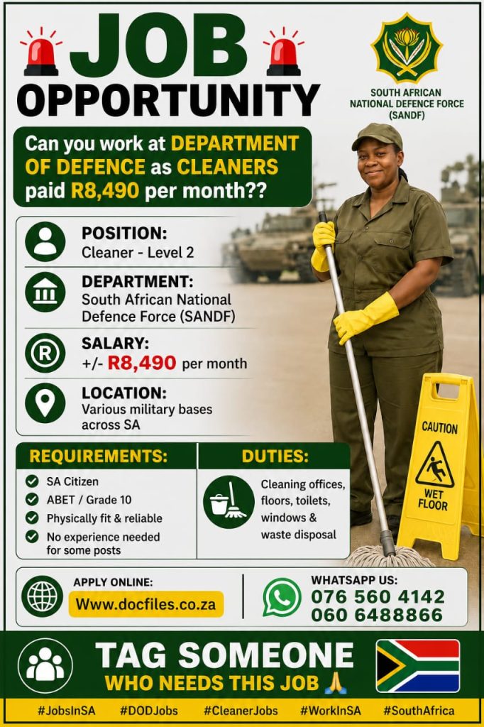 Department of Defence Cleaners 