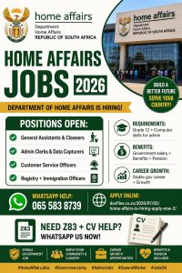 HOME AFFAIRS IS HIRING APPLY NOW