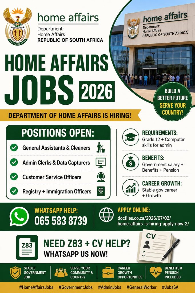 HOME AFFAIRS IS HIRING APPLY NOW