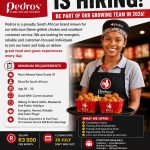 Pedros Is Hiring – Apply Now