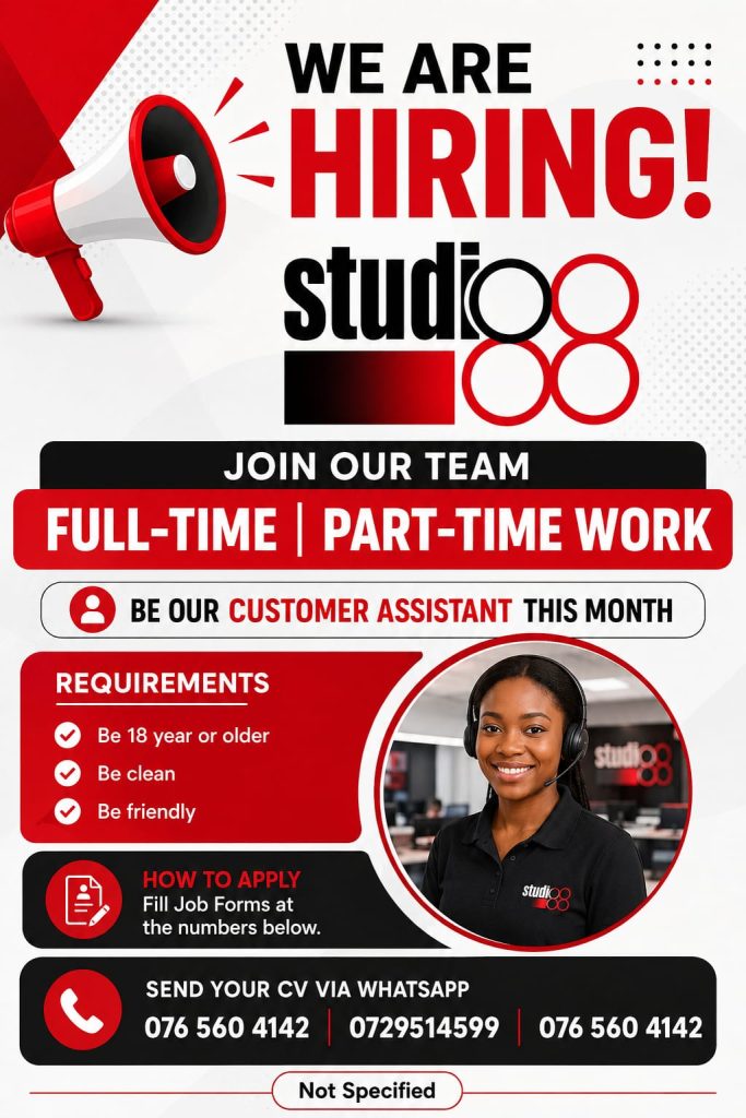 Studio Is Hiring  Apply Now