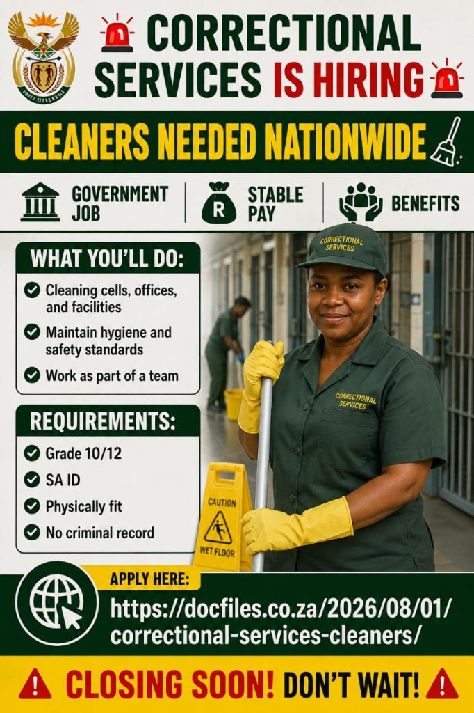 Correctional Services Cleaners