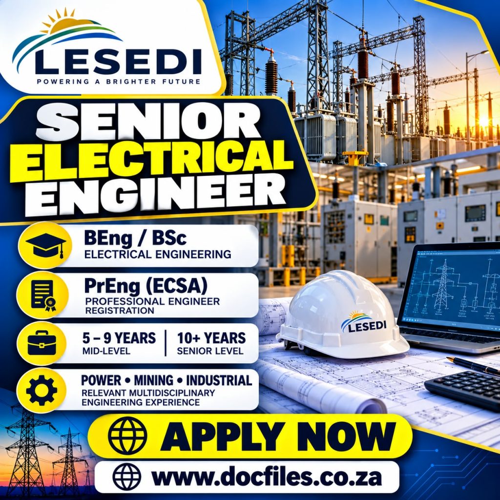 LESEDI – Senior Electrical Engineer Job Description