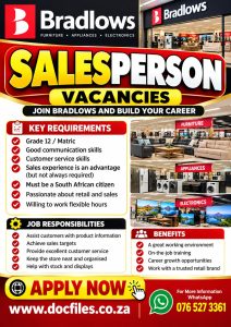 Bradlows Salesperson